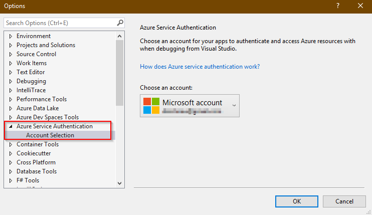 Azure Service Authentication Options